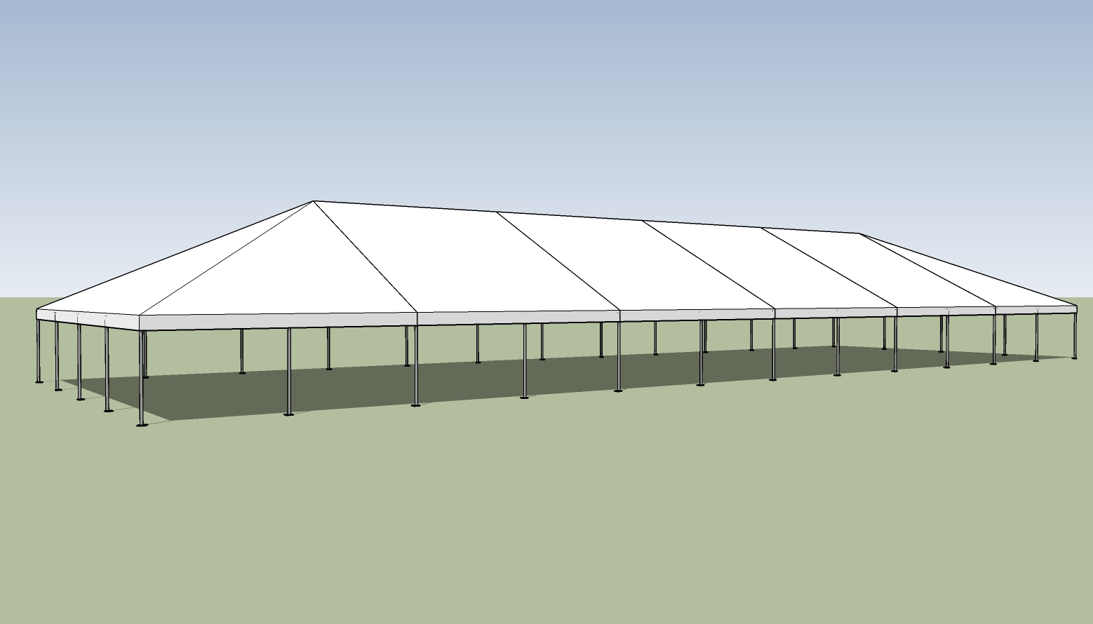 40x120 frame tent